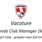 Club News – Vacature: Blackbirds Club Manager (M/V/X)