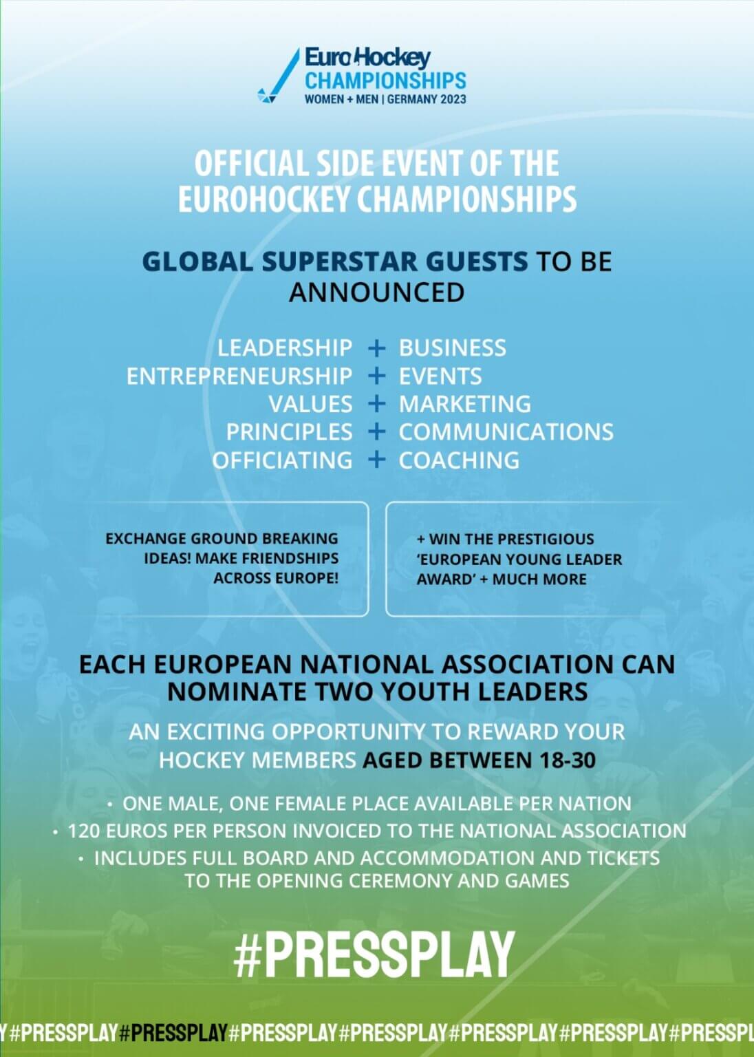 EHF Youth Leadership Festival Wij zijn op zoek naar kandidaten