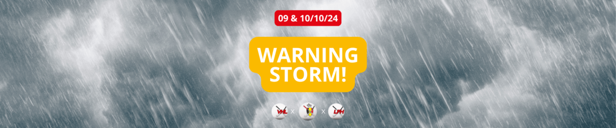 OPGELET – Storm!