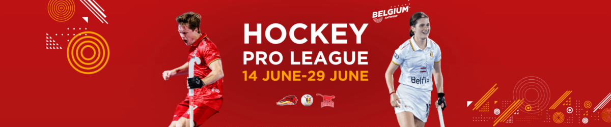 FIH Pro League – Onze nationale teams in belgië! Wees erbij!