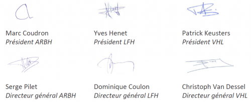 Signatures secrétaires généraux fr